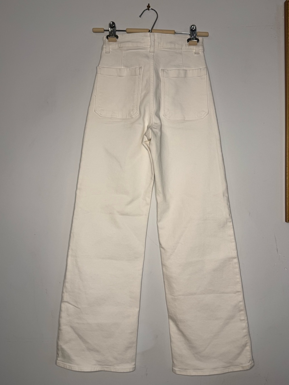 Madewell The Emmy Wide Leg High-Rise Jeans in White - Picture 7 of 7